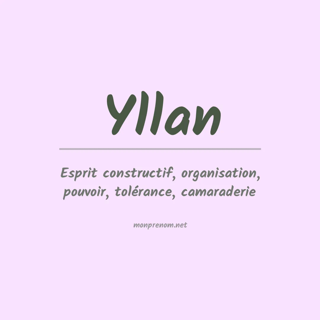 Prénom Yllan