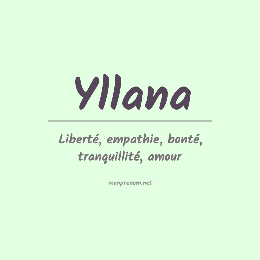 Prénom Yllana