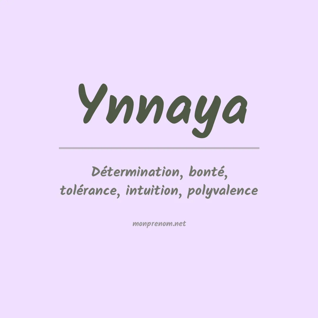 Prénom Ynnaya