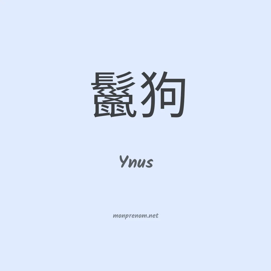 Ynus en chinois