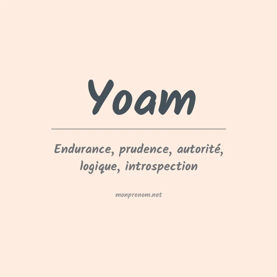 Signification du prénom Yoam
