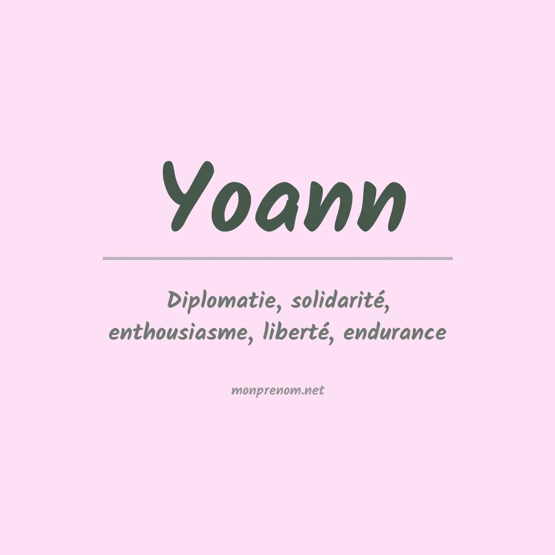 Prénom Yoann