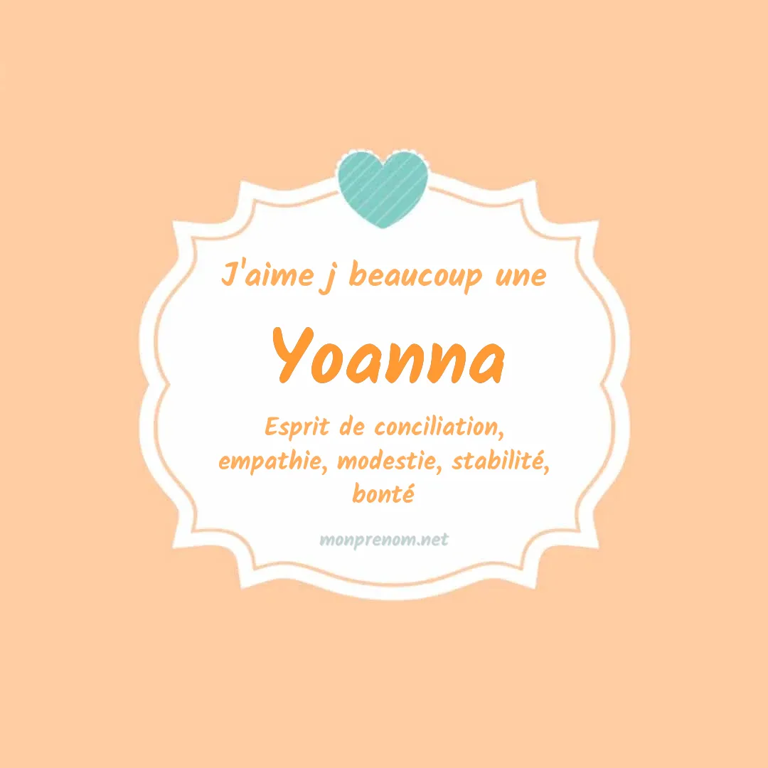 J'aime beaucoup Yoanna