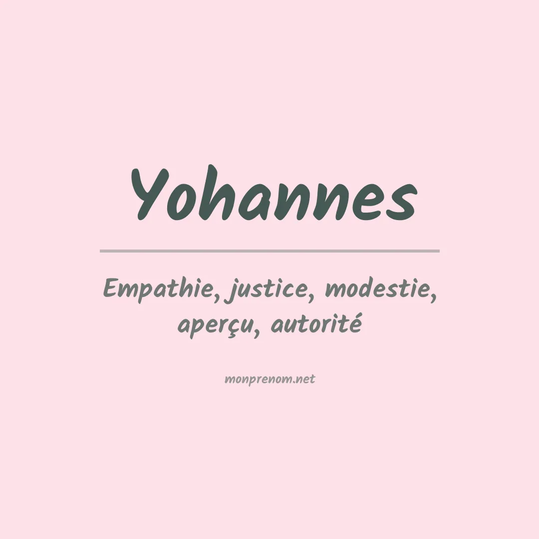Prénom Yohannes