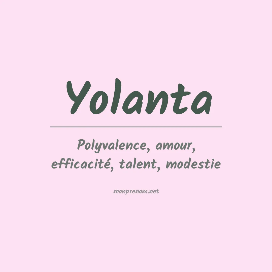 Prénom Yolanta