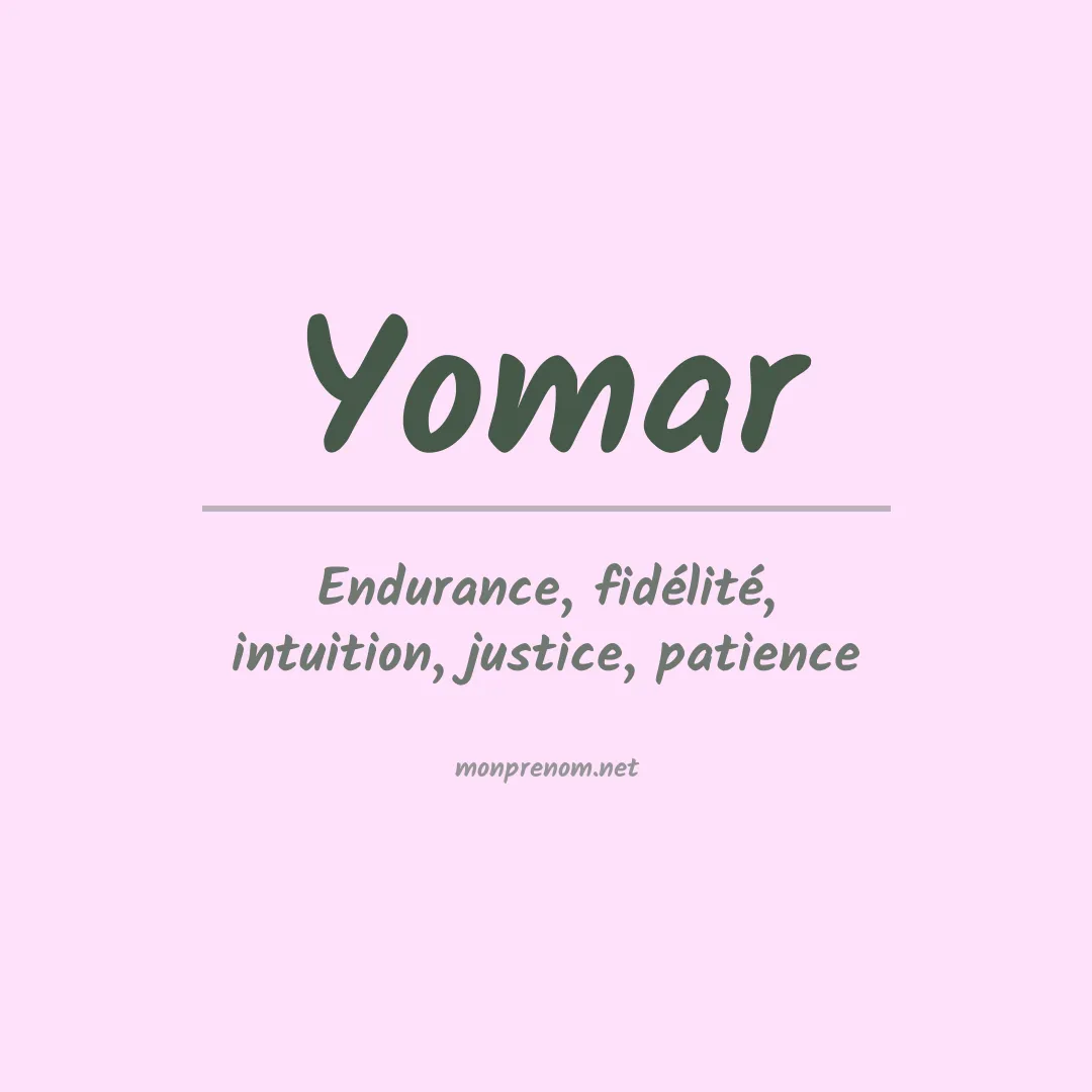 Prénom Yomar