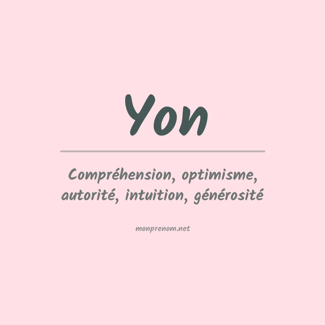 Prénom Yon