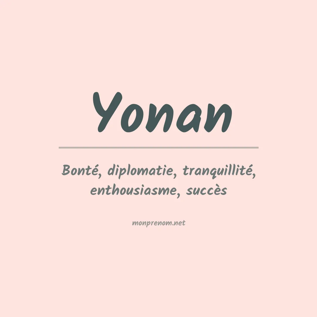 Prénom Yonan