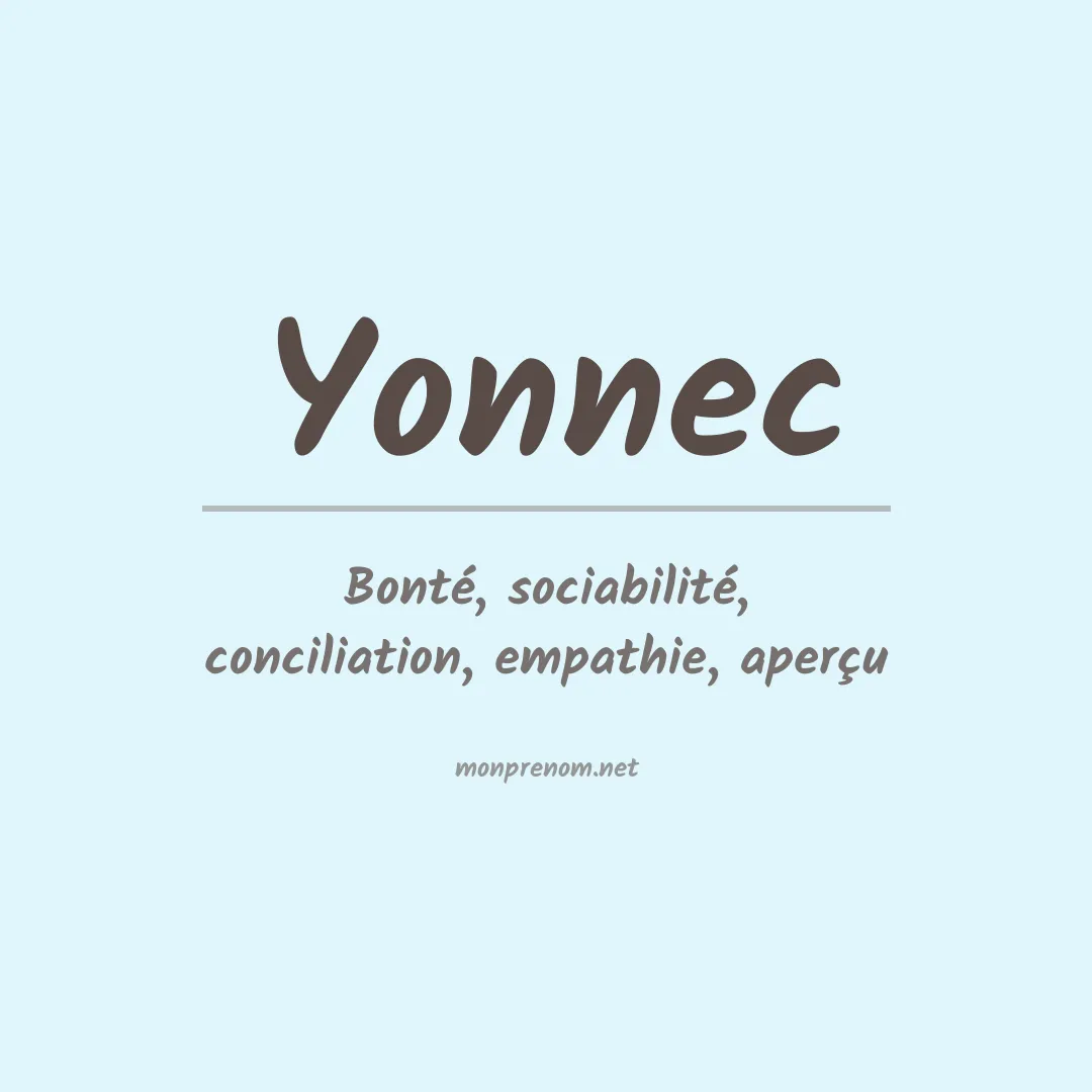 Signification du prénom Yonnec