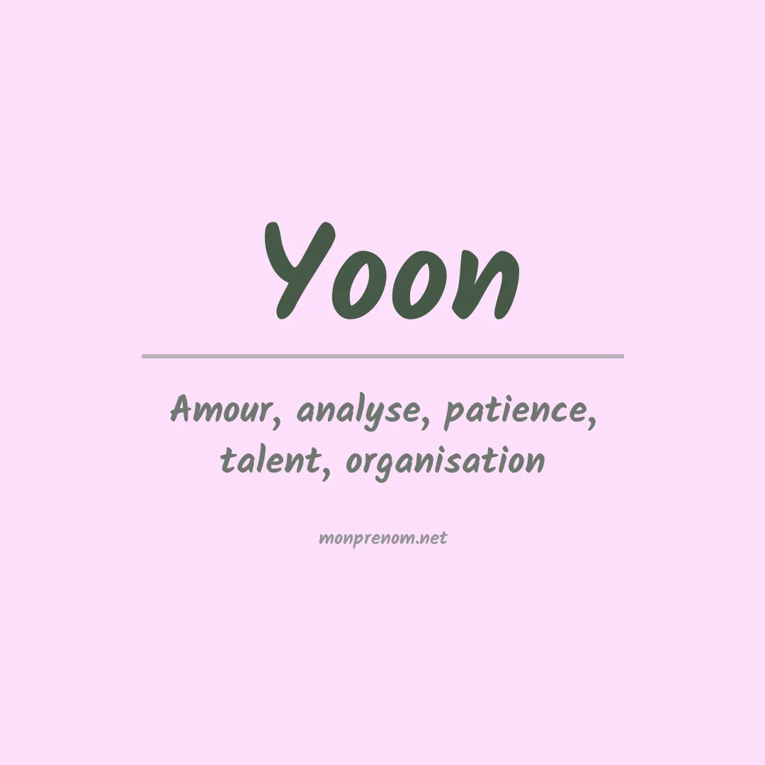 Prénom Yoon