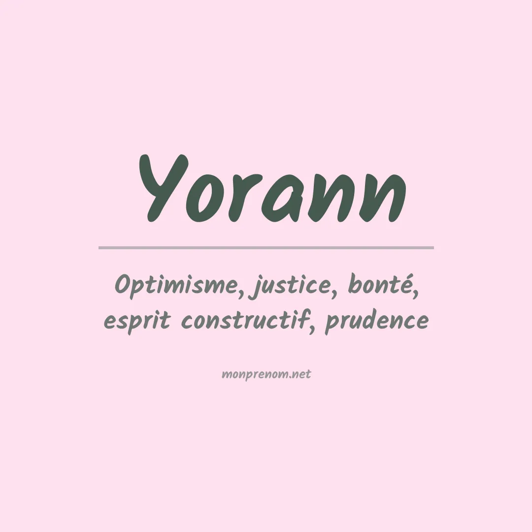 Signification du prénom Yorann