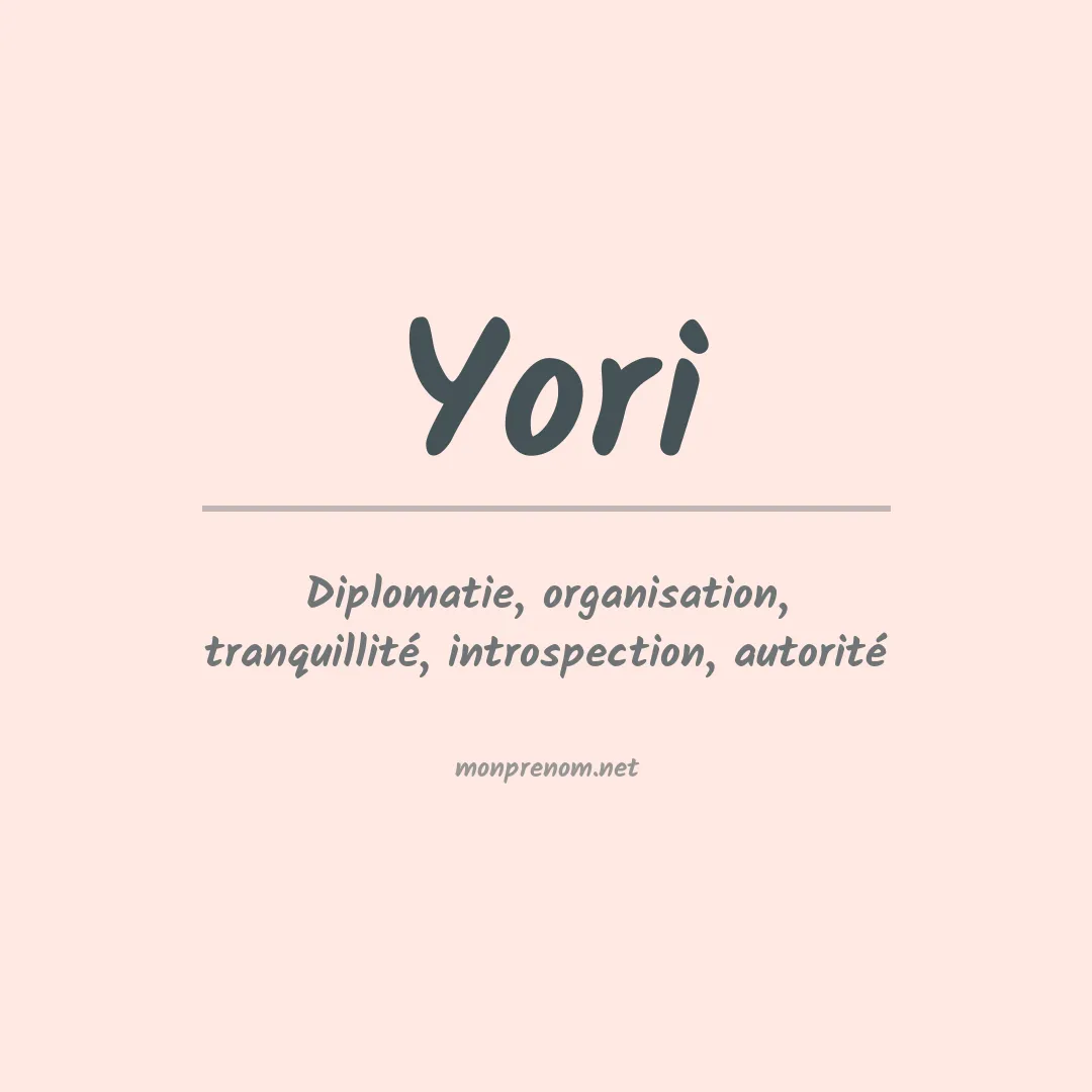 Prénom Yori