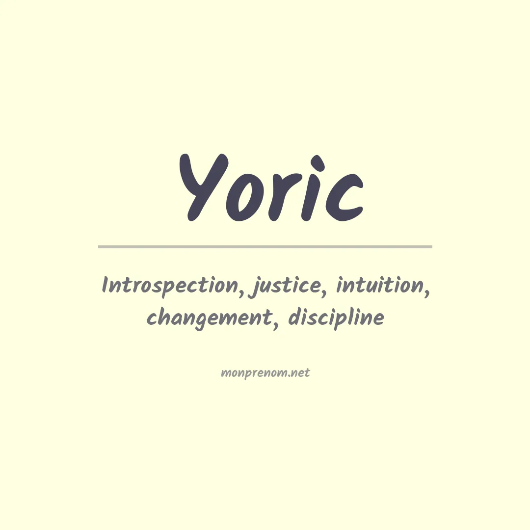 Signification du prénom Yoric