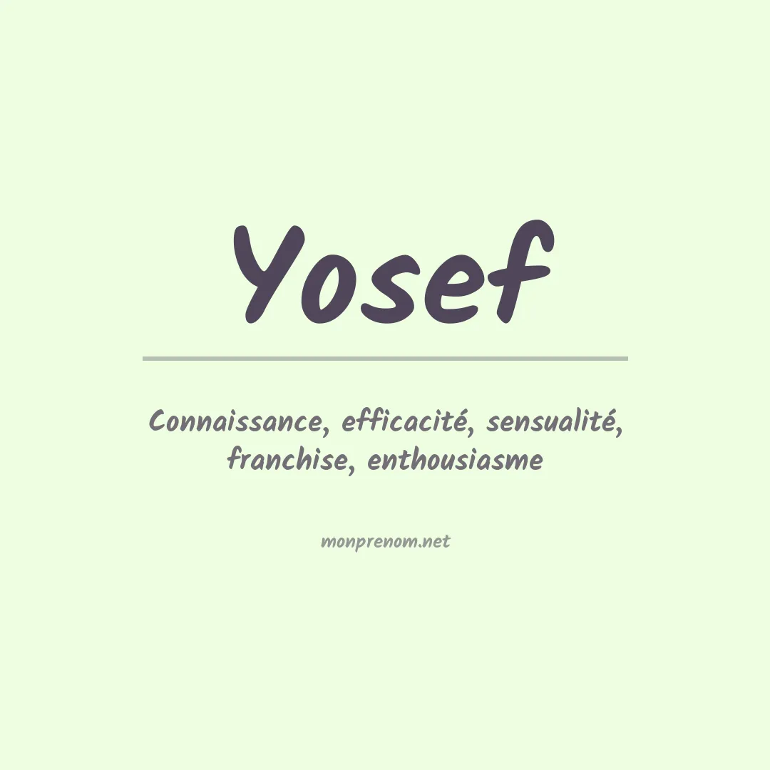 Prénom Yosef