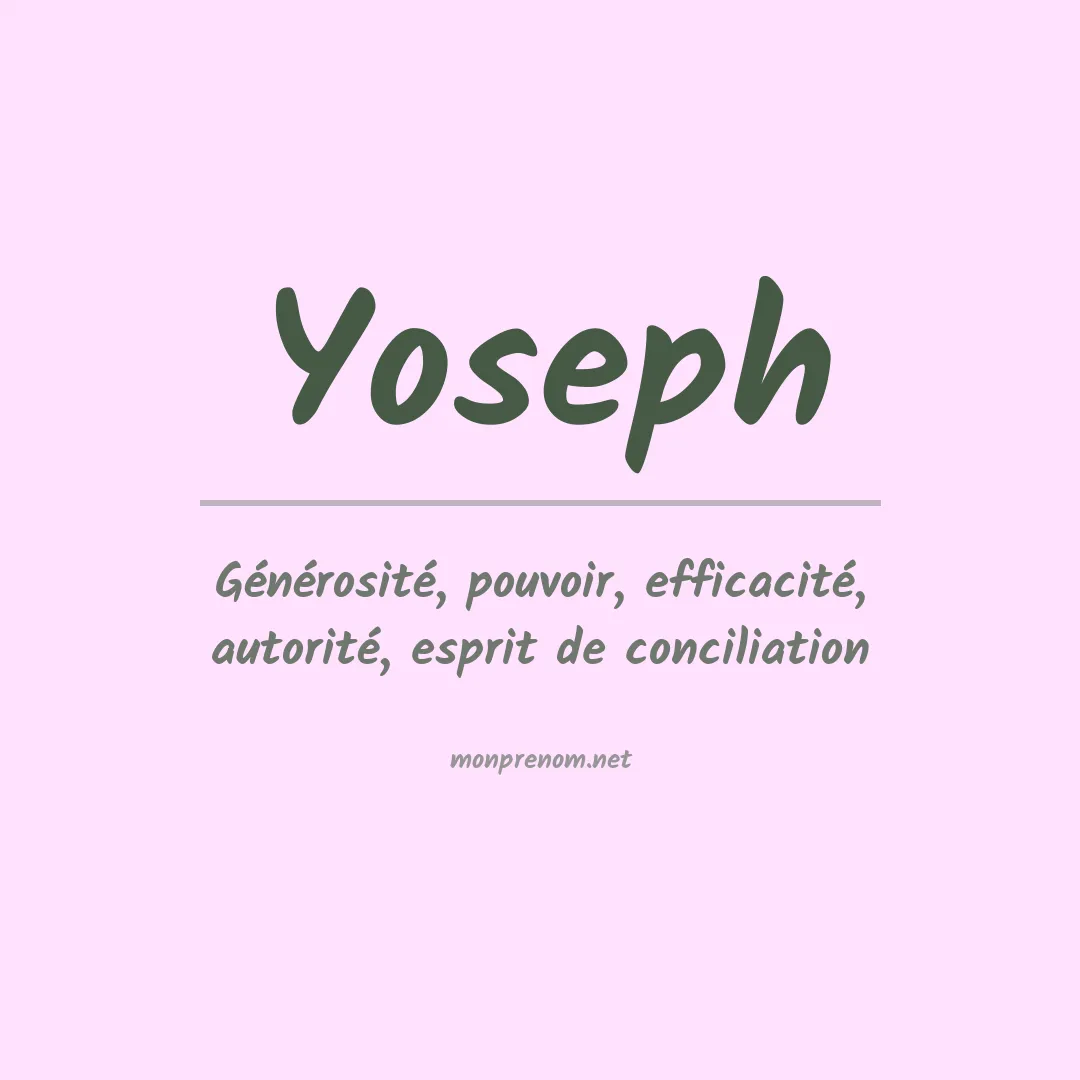 Prénom Yoseph