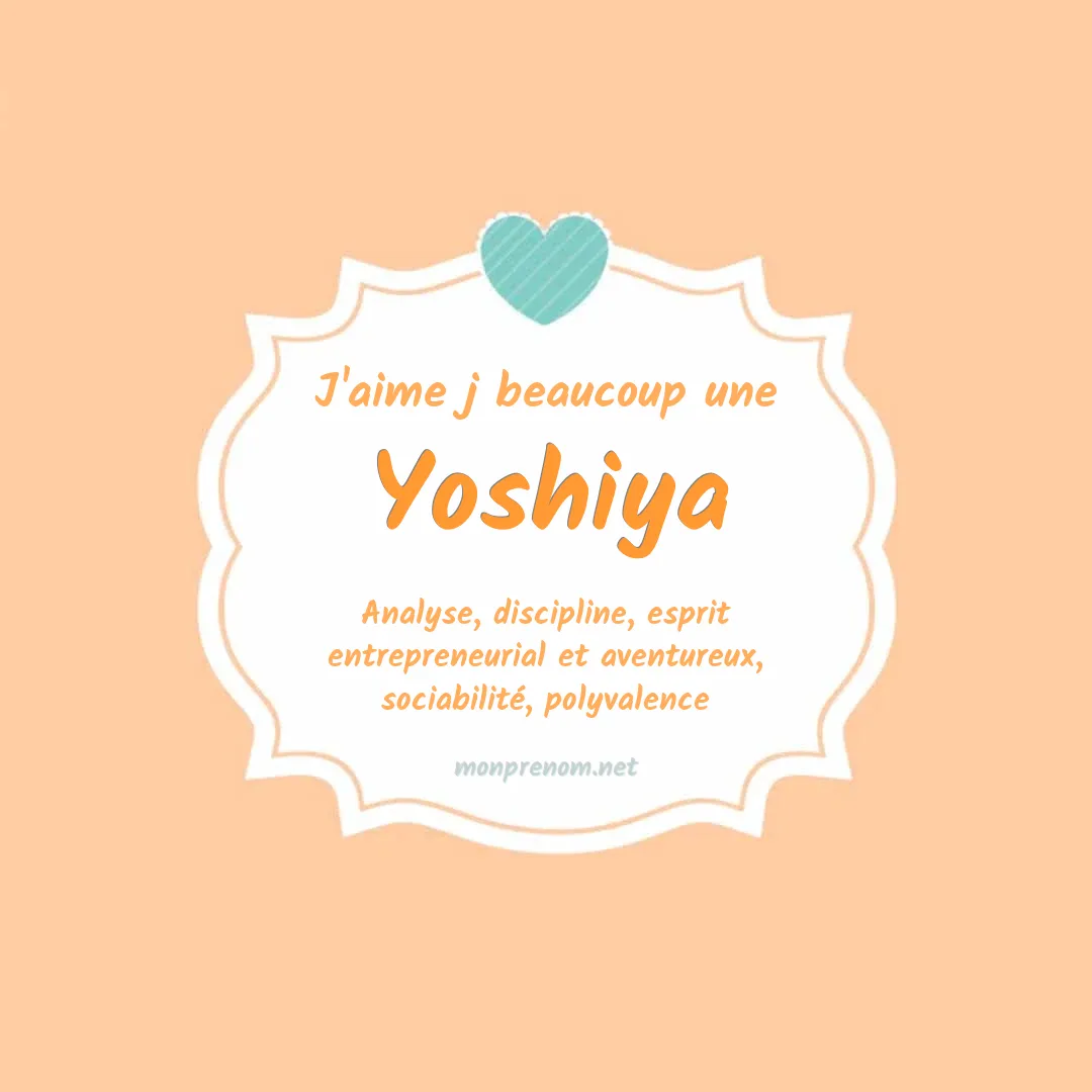 J'aime beaucoup Yoshiya