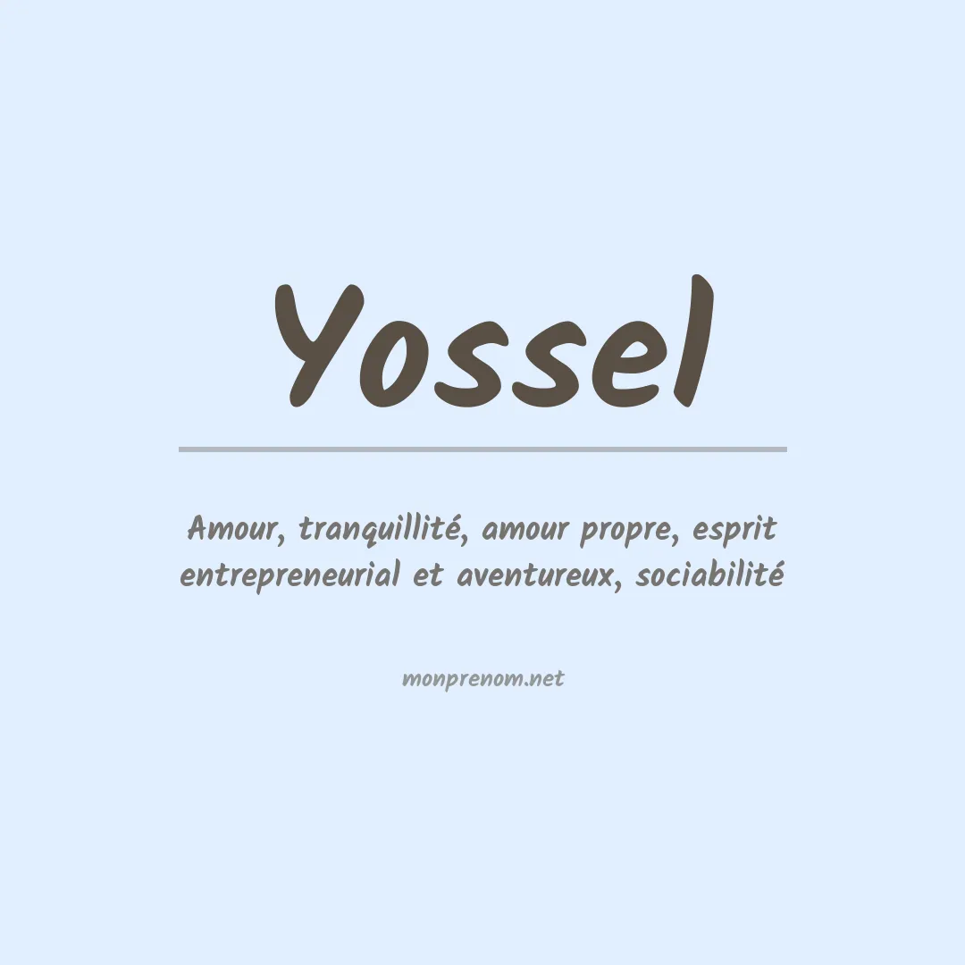 Prénom Yossel