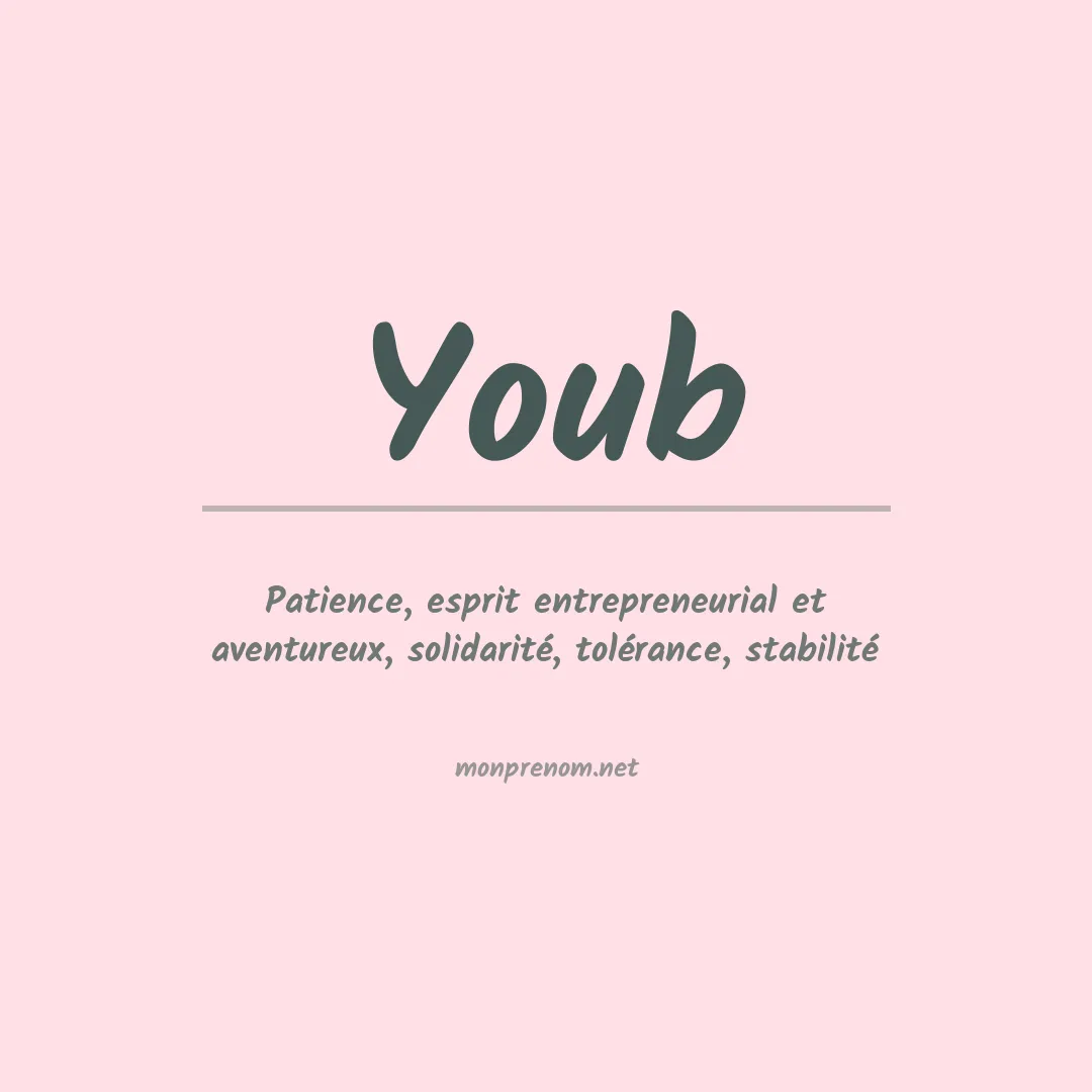 Signification du prénom Youb