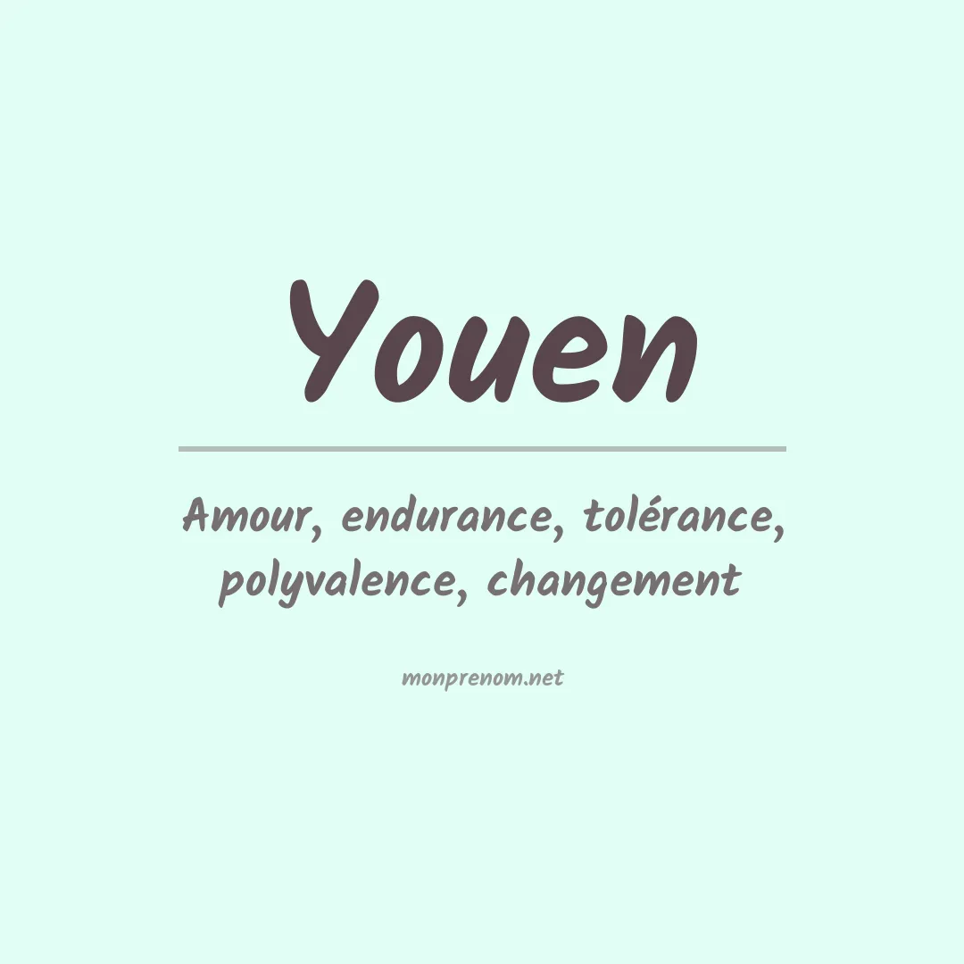 Signification du prénom Youen