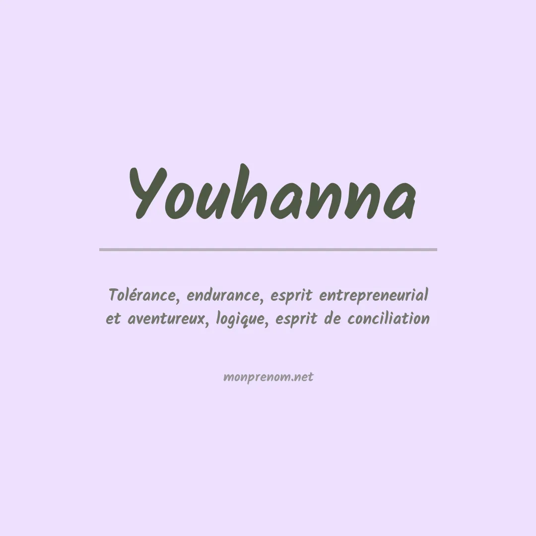 Signification du prénom Youhanna