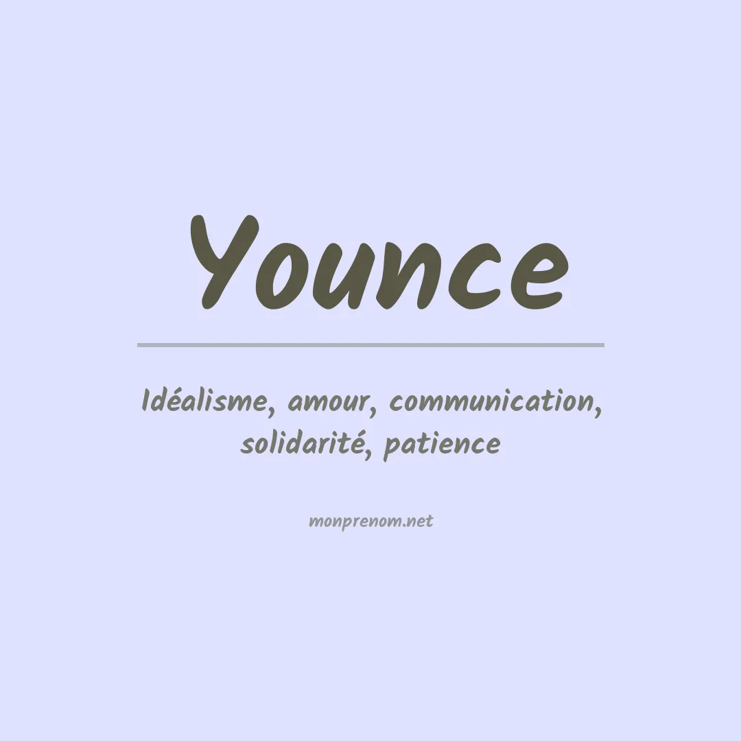 Prénom Younce