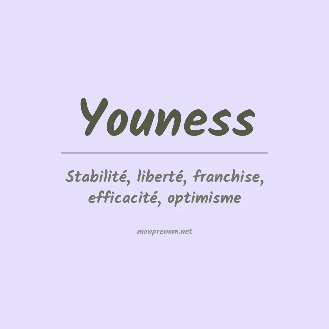 Signification du prénom Youness