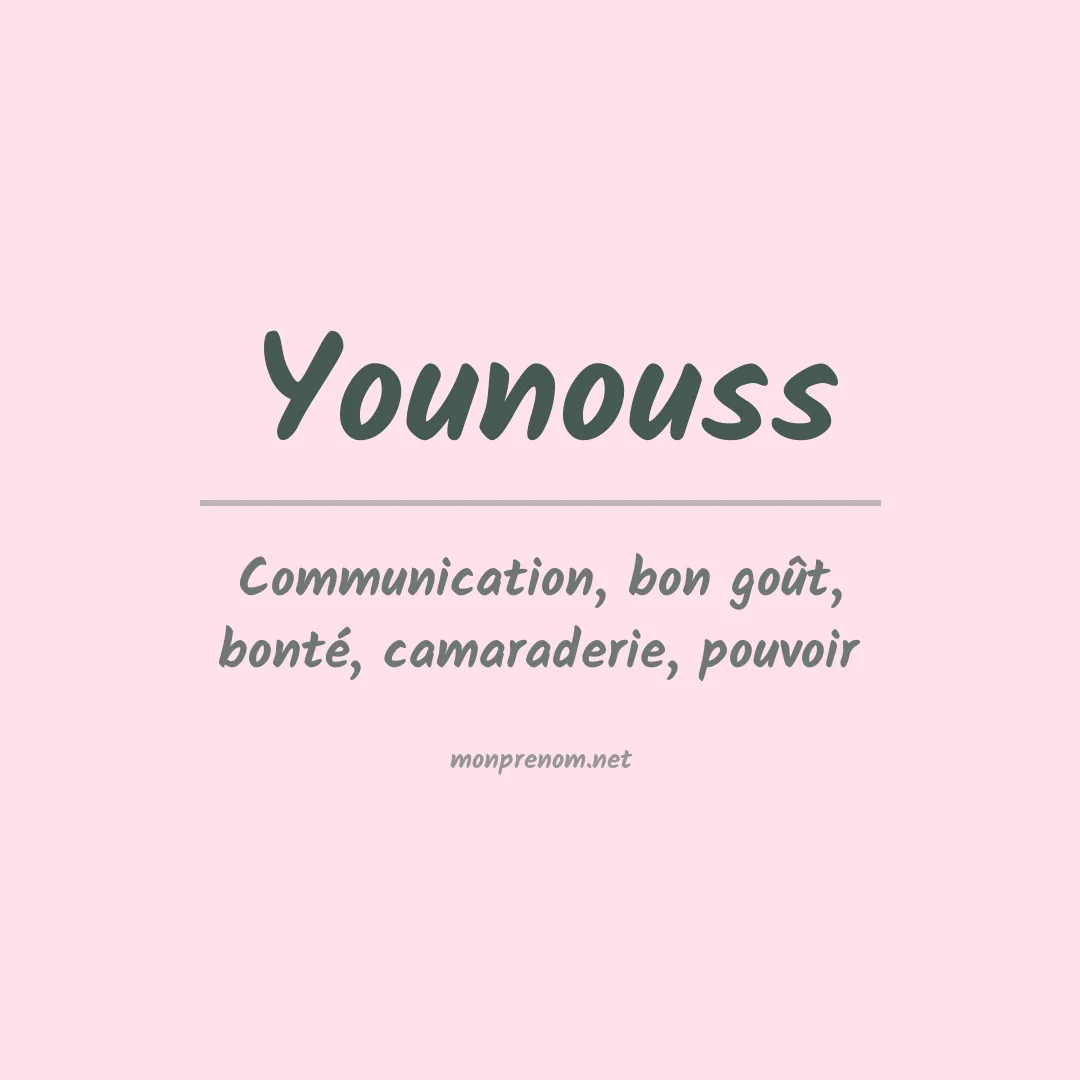 Prénom Younouss