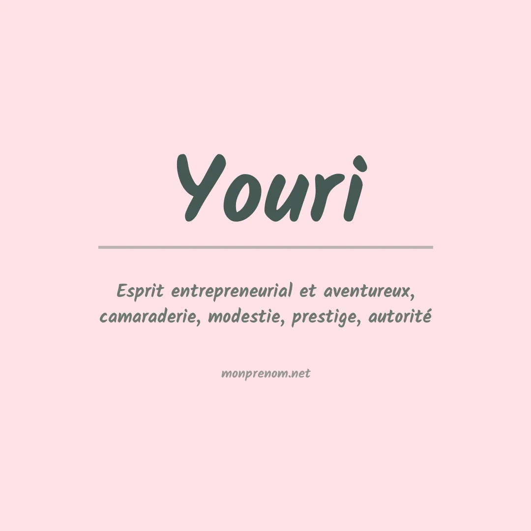 Signification du prénom Youri