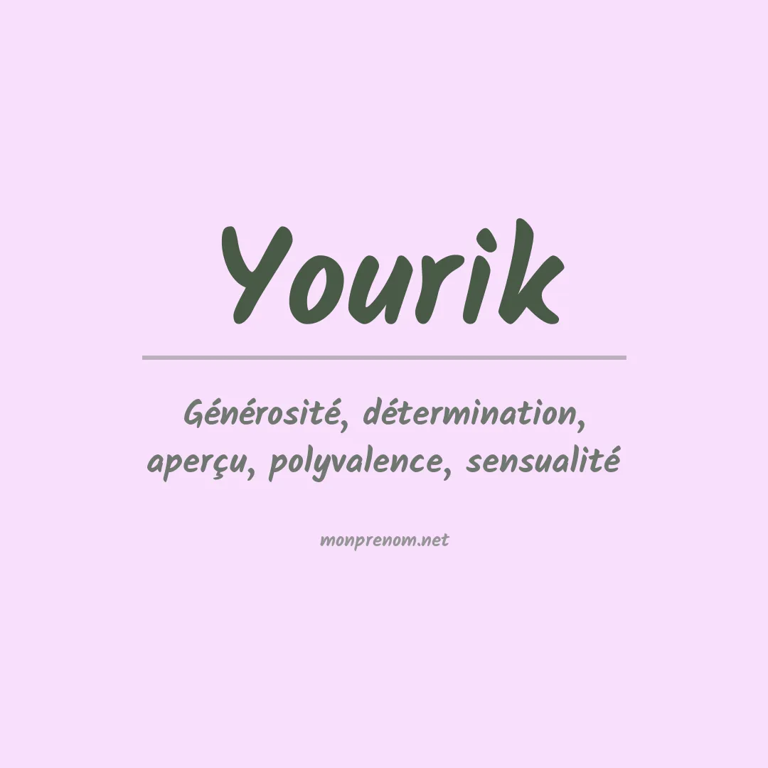 Signification du prénom Yourik