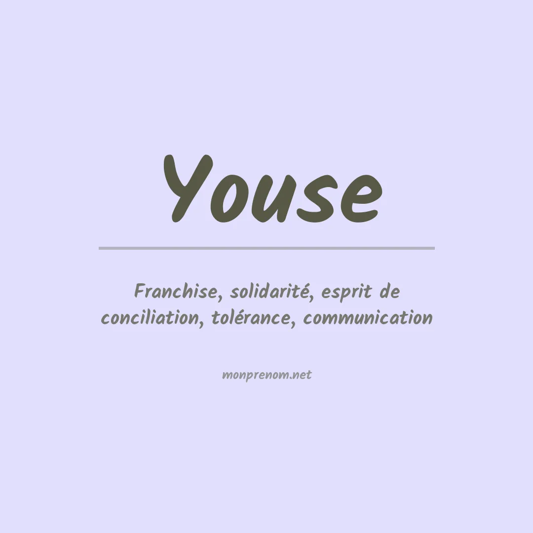 Prénom Youse
