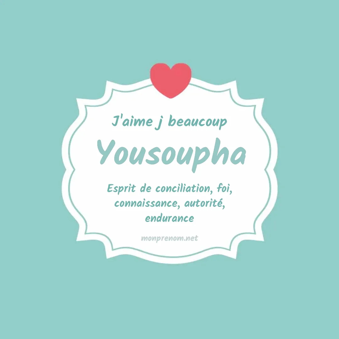 J'aime beaucoup Yousoupha