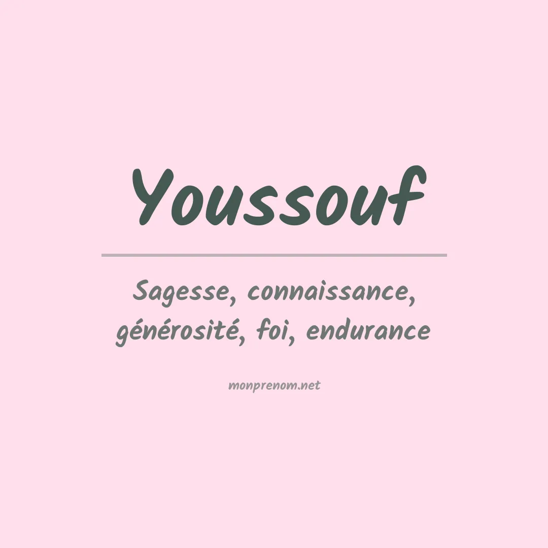 Prénom Youssouf