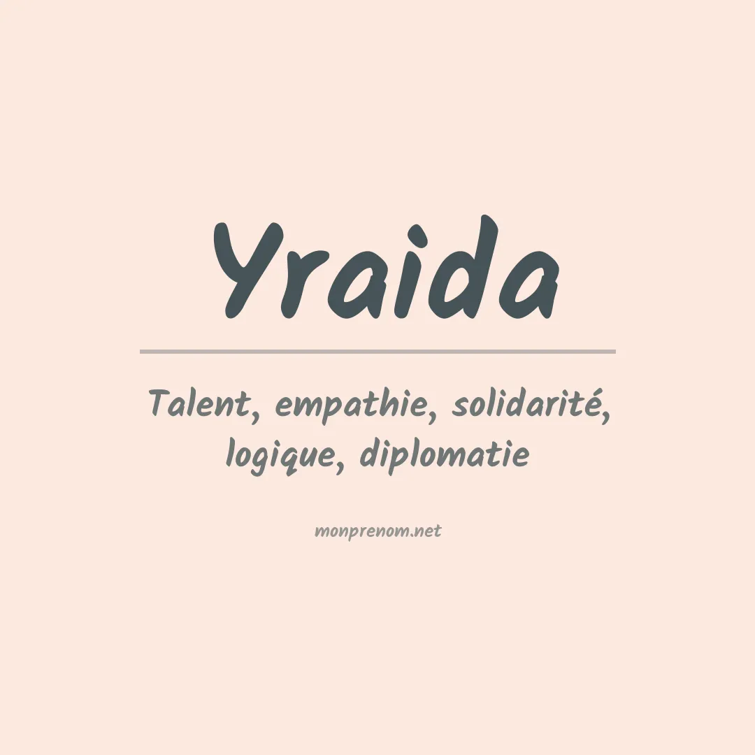 Prénom Yraida
