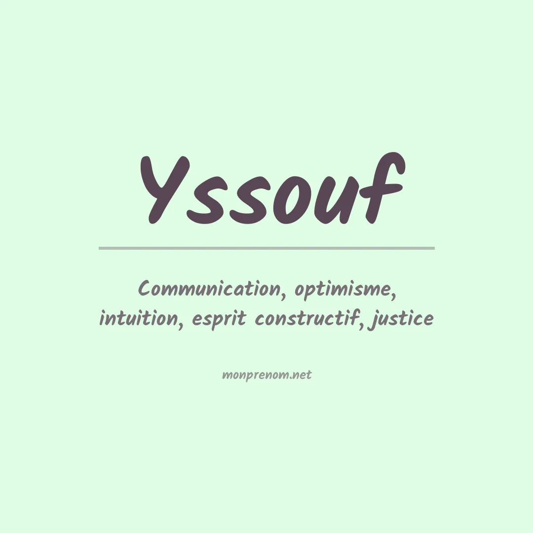 Prénom Yssouf