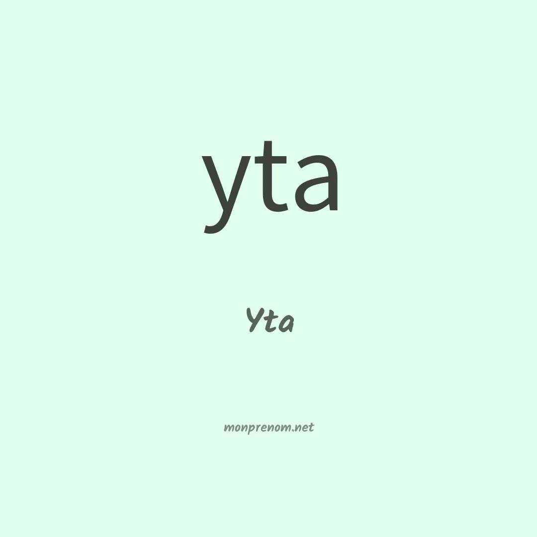 Yta en chinois