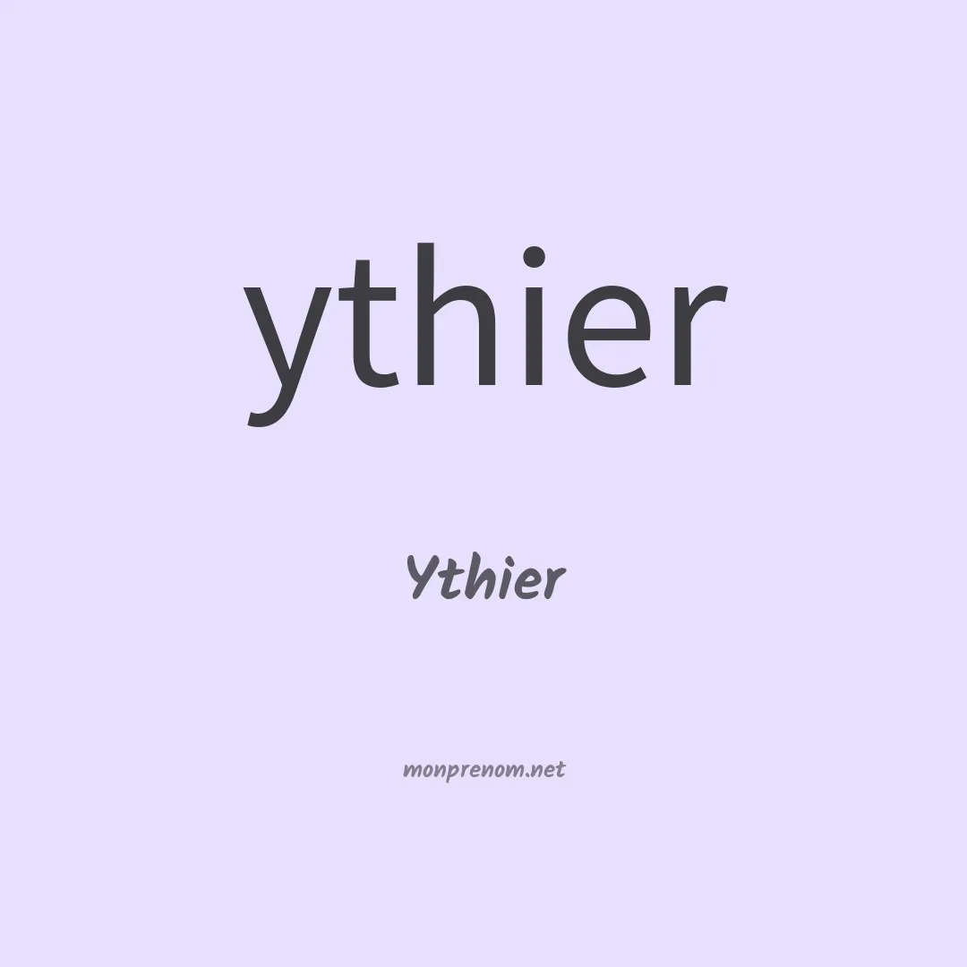 Ythier en chinois