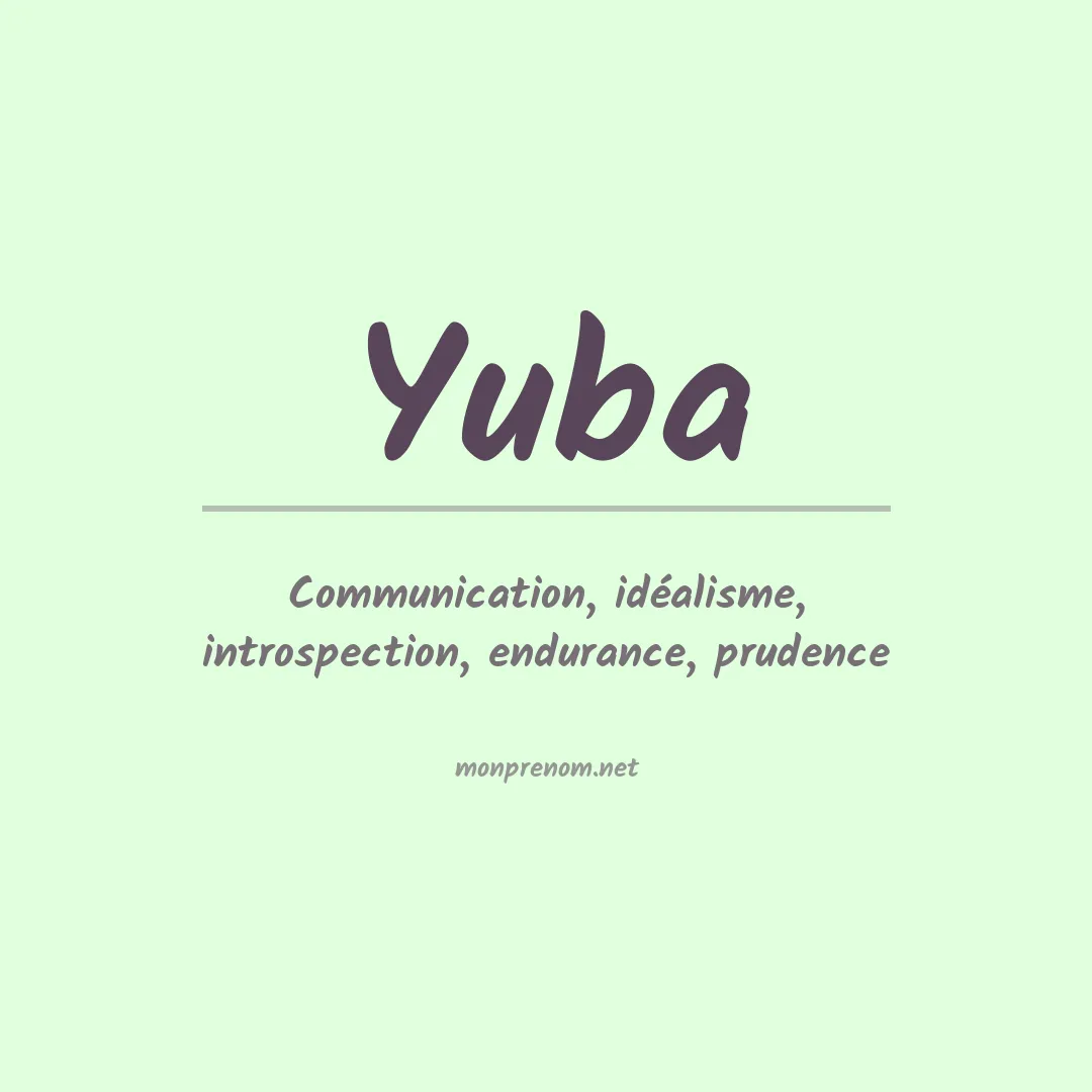 Prénom Yuba
