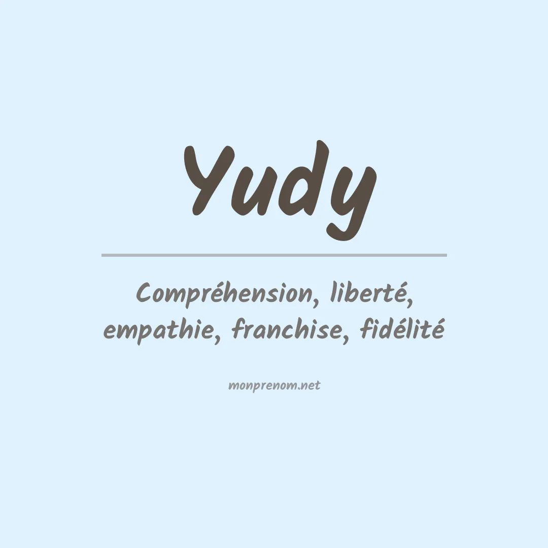Prénom Yudy