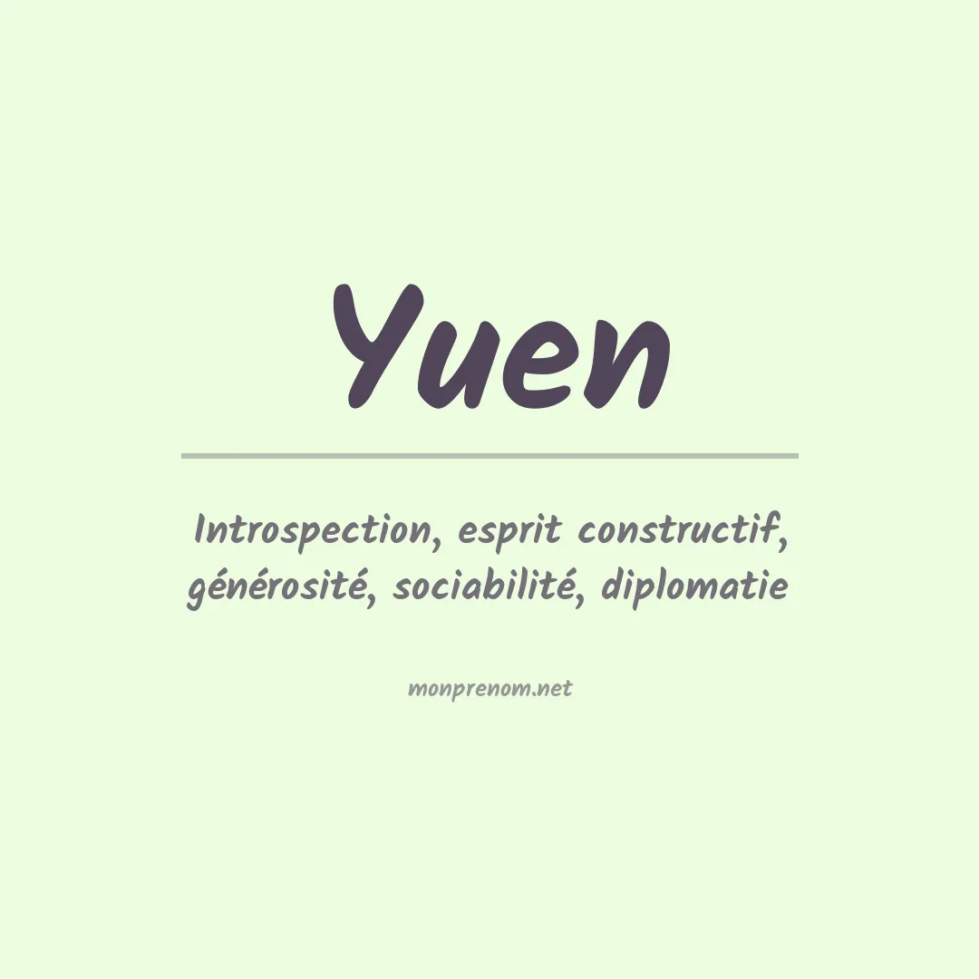 Prénom Yuen