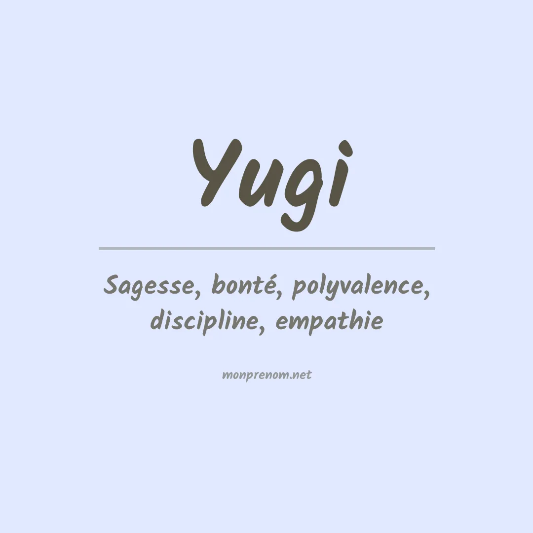 Prénom Yugi