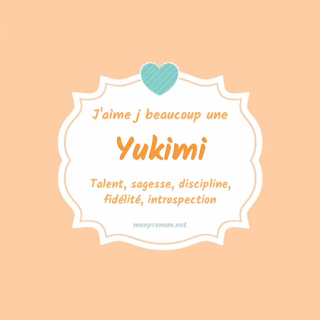 J'aime beaucoup Yukimi