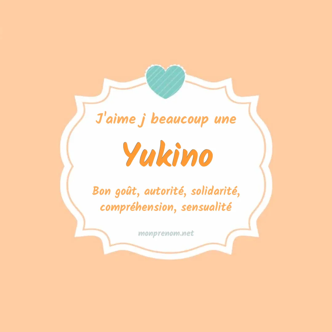 J'aime beaucoup Yukino