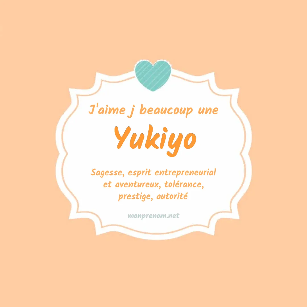 J'aime beaucoup Yukiyo