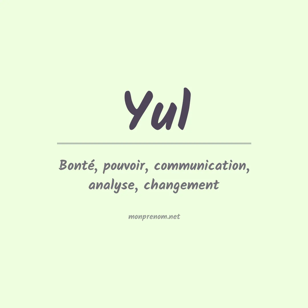 Prénom Yul