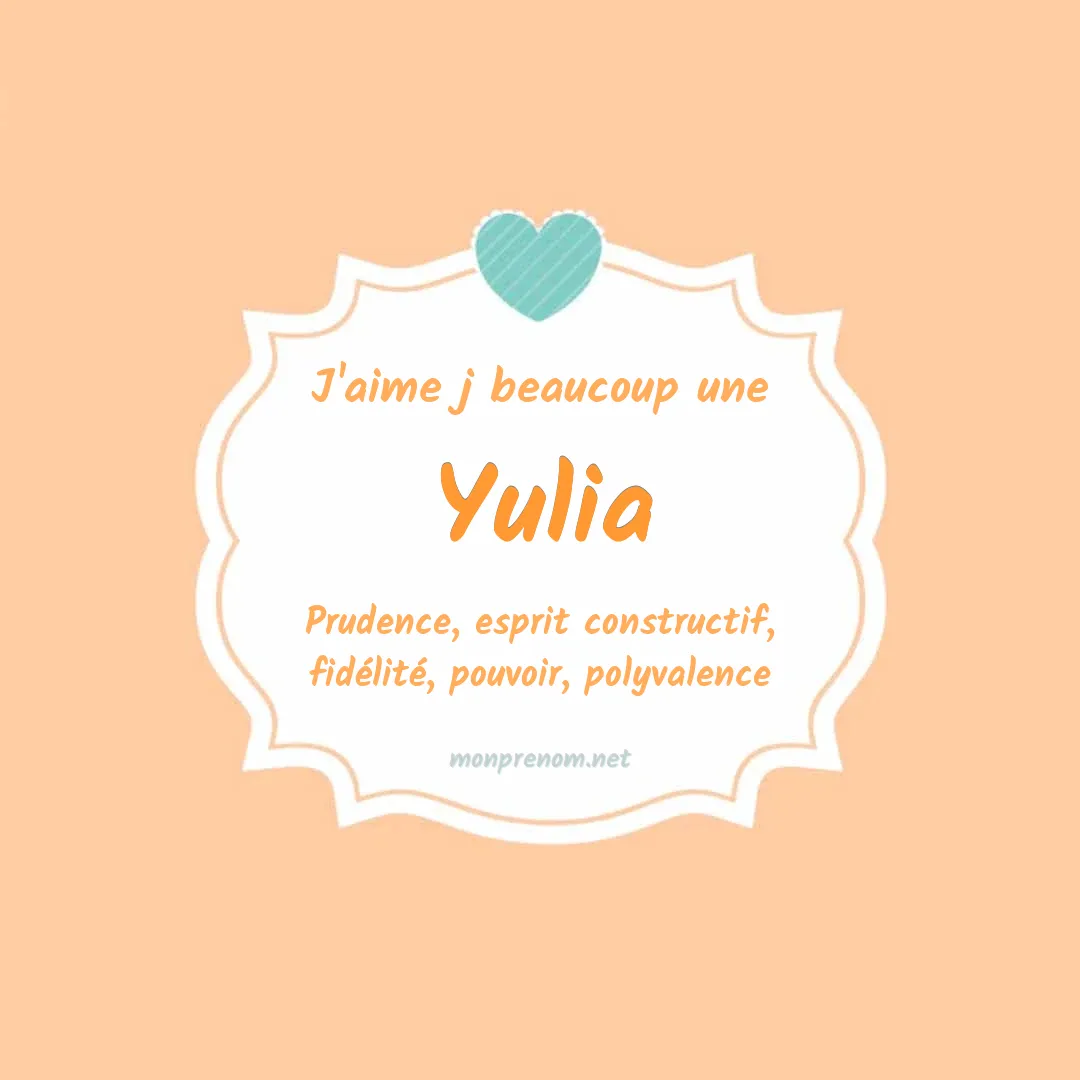 J'aime beaucoup Yulia