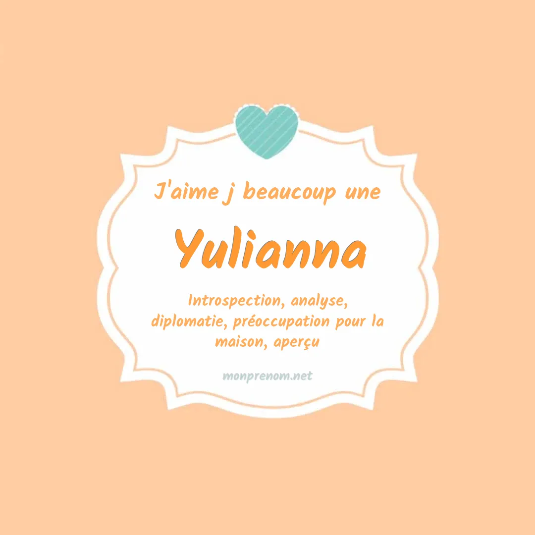 J'aime beaucoup Yulianna