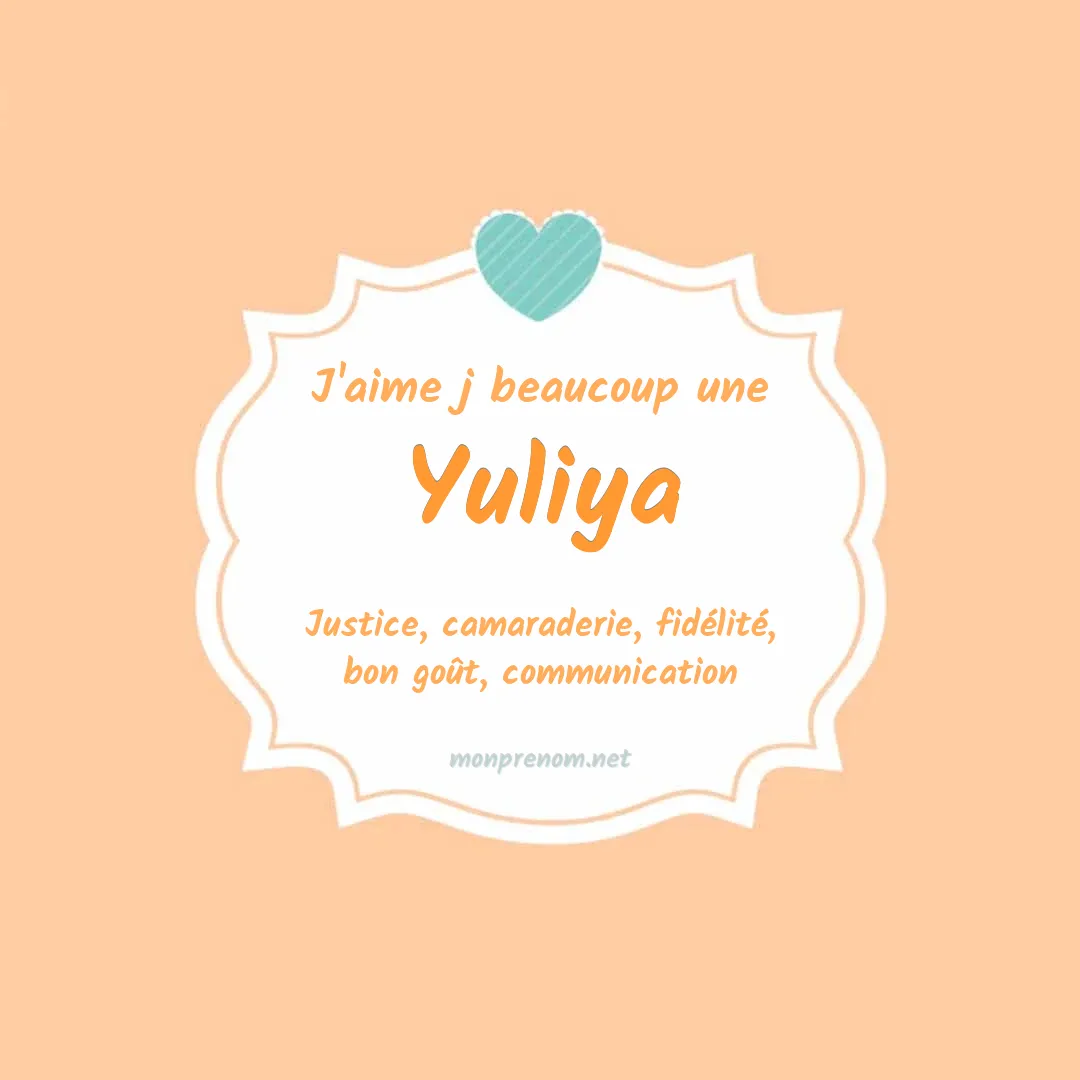 J'aime beaucoup Yuliya