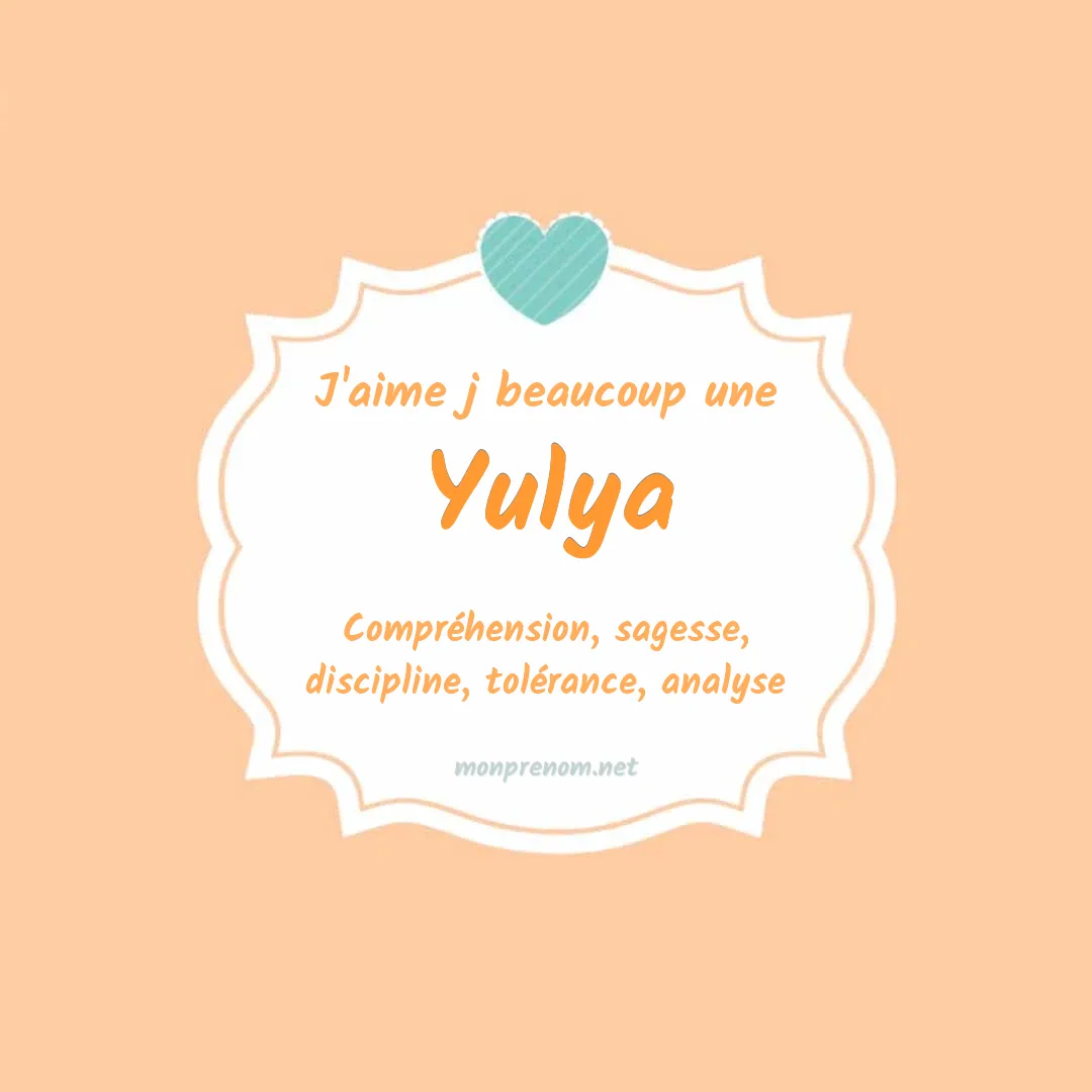 J'aime beaucoup Yulya