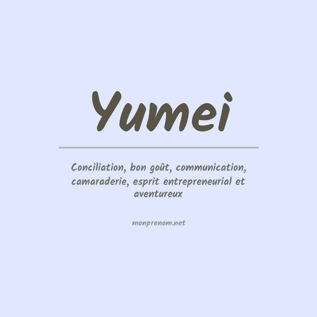 Prénom Yumei