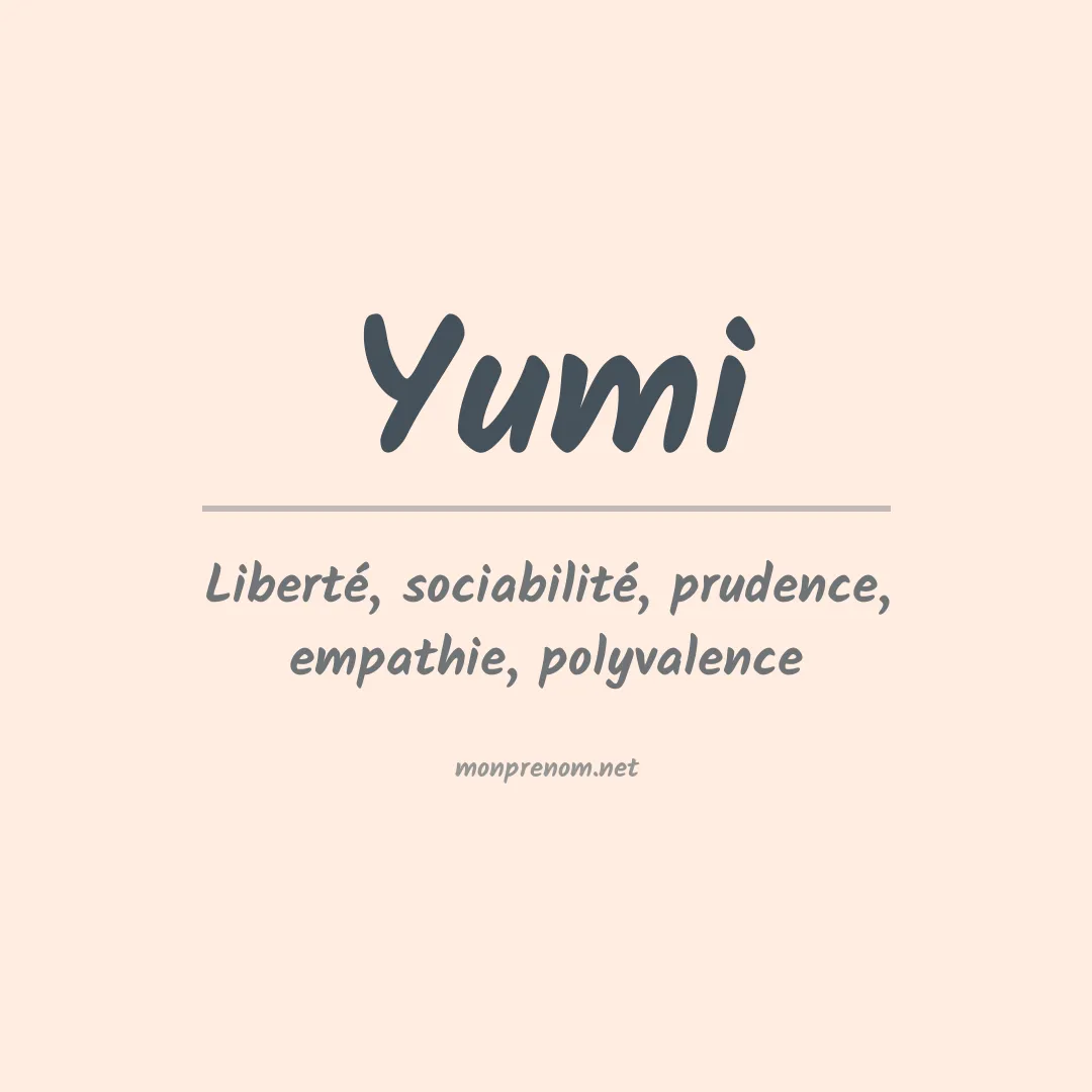 Prénom Yumi